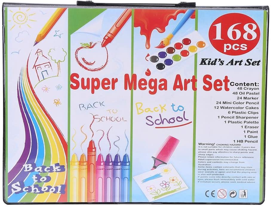 168PCS Painting Drawing Art Artist Set Kit Crayon Colored Pencils