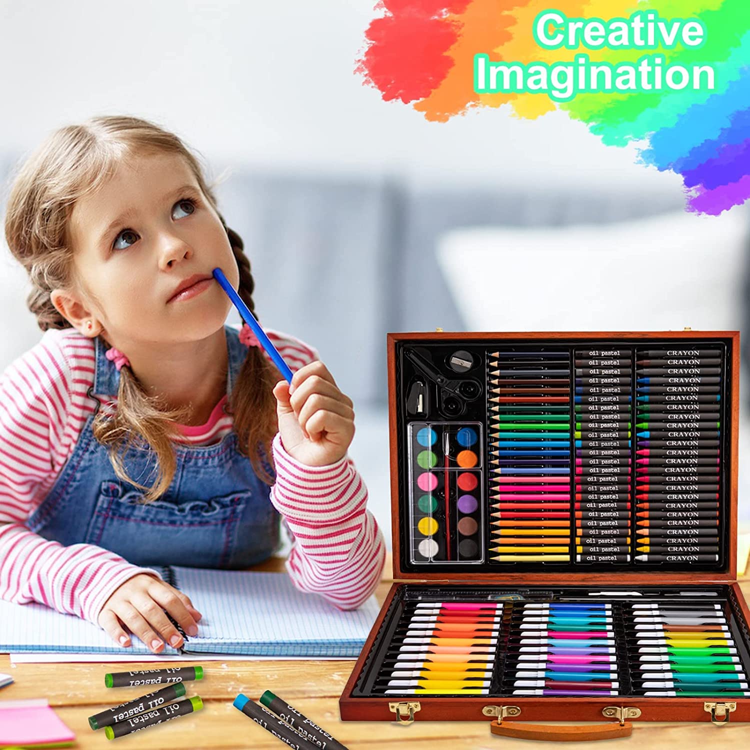 Choicetify / 86pcs Kids Coloring Set Painting Water Color Crayon Drawing  Set Art Set Children Drawing Set